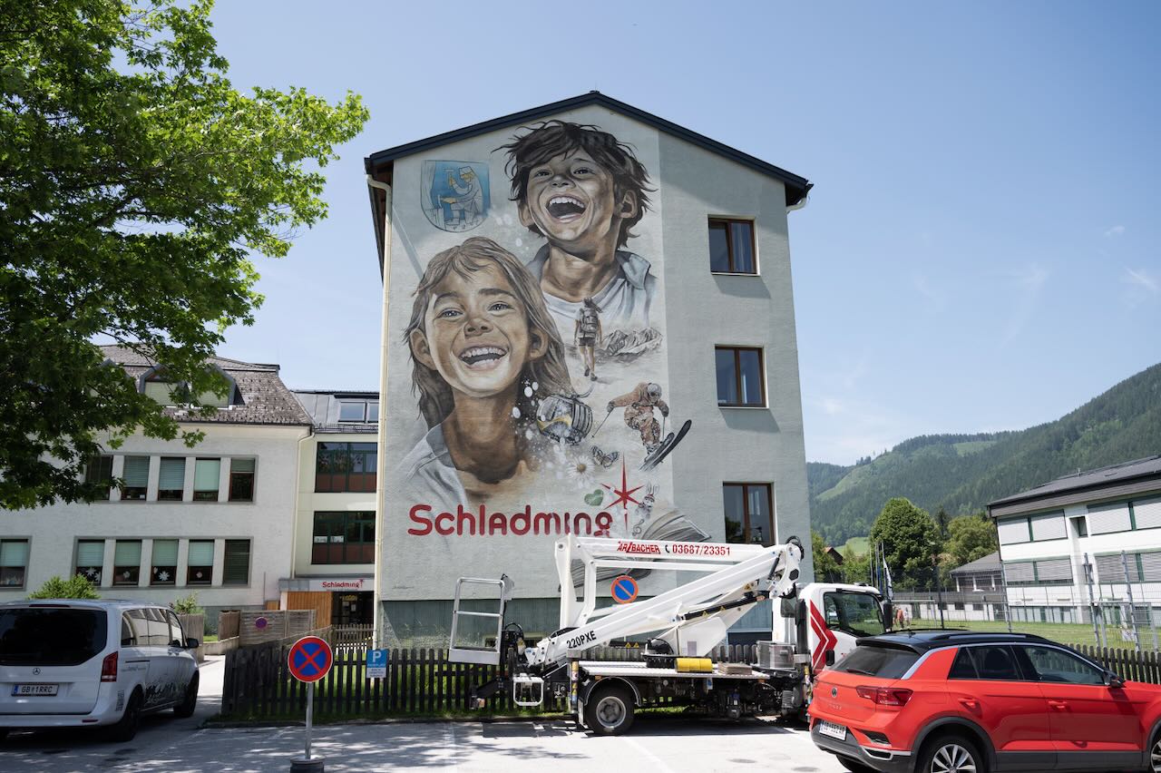 Ein Mural für Schladming – gestaltet mit unseren Farben