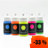 5 x 250ml Acrylfarbe Neon Set