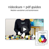 Aquarylic Mixed-Media Starter Set – 3 Medien, 12 Farben