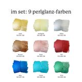 Aquarylic Color Perlglanz-Set – 9 × 30 ml