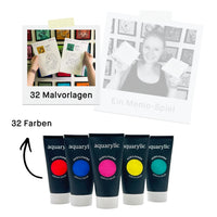 32 Farben + Memo-Spiel