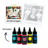 32 Farben + Memo-Spiel