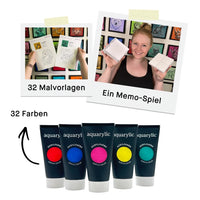 32 Farben + Memo-Spiel